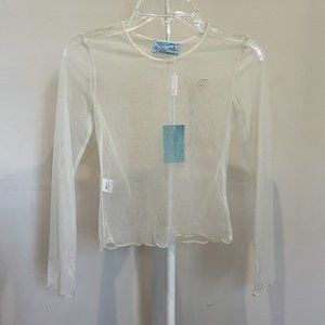 NWT Miss Blumarine Mesh Top, Girls, sz 10
